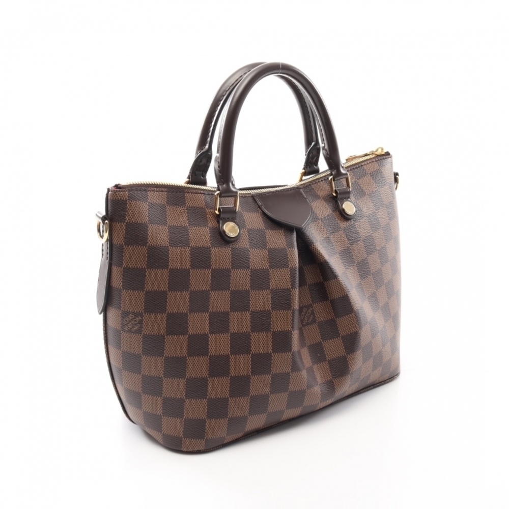Louis Vuitton Sienna PM Damier Ebene Handbag Brown 2way